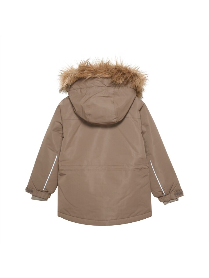 Зимняя куртка enfant Winterjacke ENJacket 240149 Winterjacke mit Fellimitat-Kapuze, коричневый — фото 2