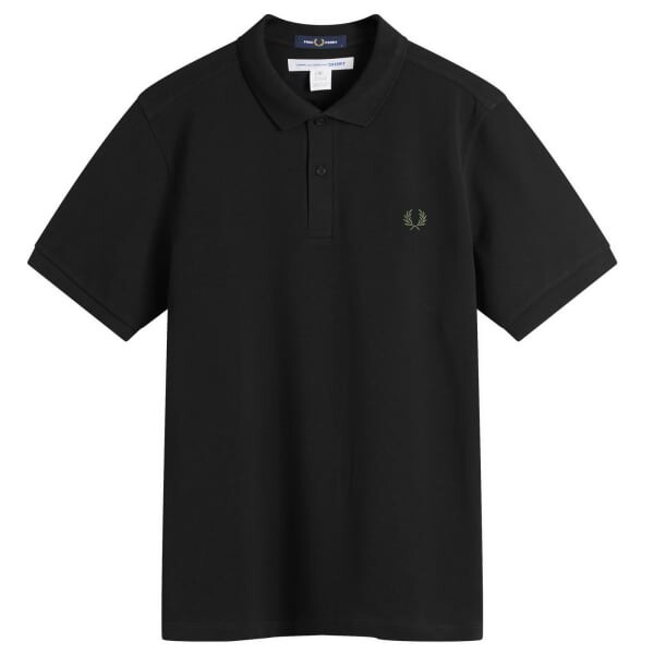 

Поло с принтом X fred perry на спине Comme Des Garçons Shirt, черный