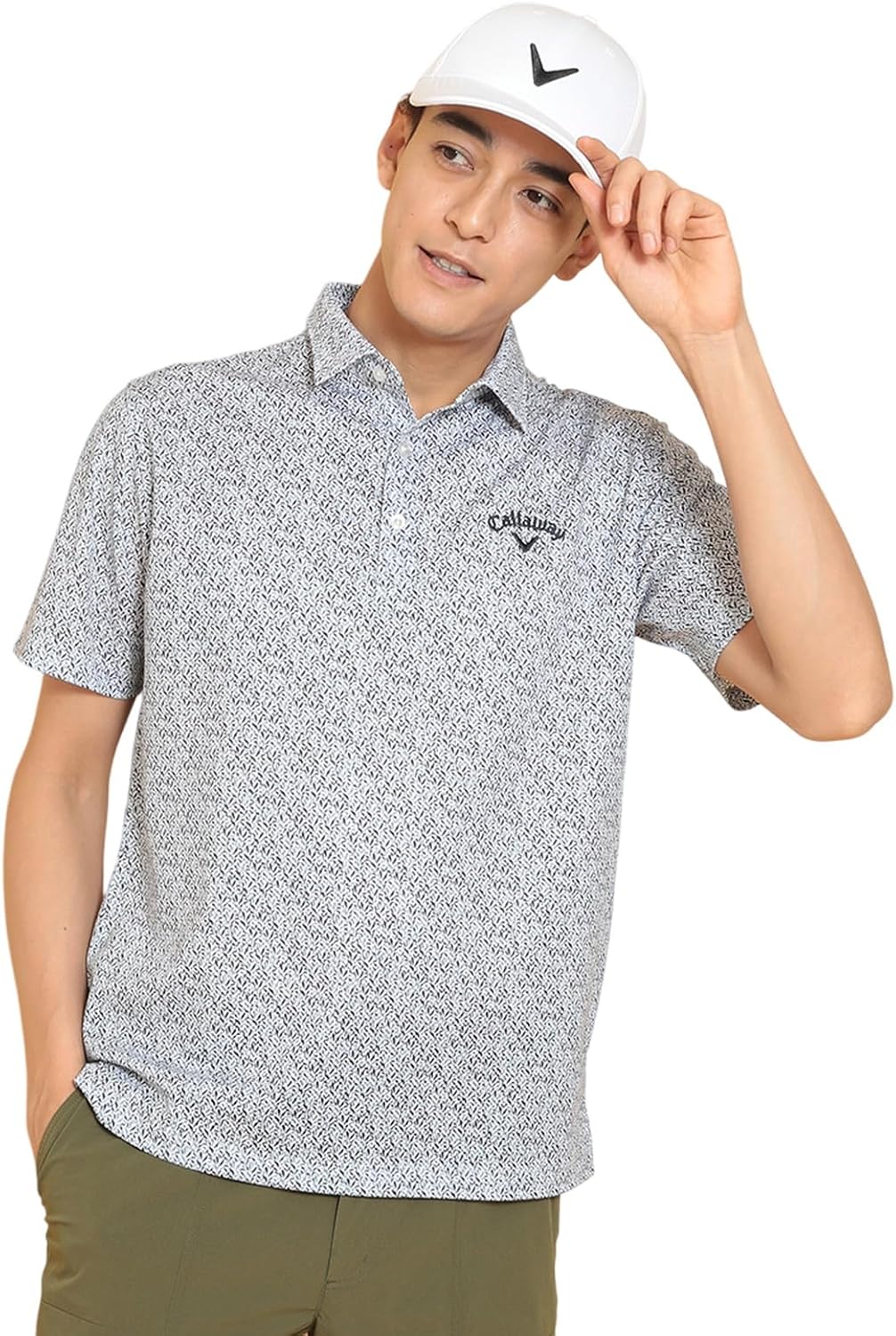 

Мужская рубашка-поло Callaway с коротким рукавом (впитывающая пот, быстросохнущая, сетчатая ткань Kazeana) / для гольфа / C25134119, синий