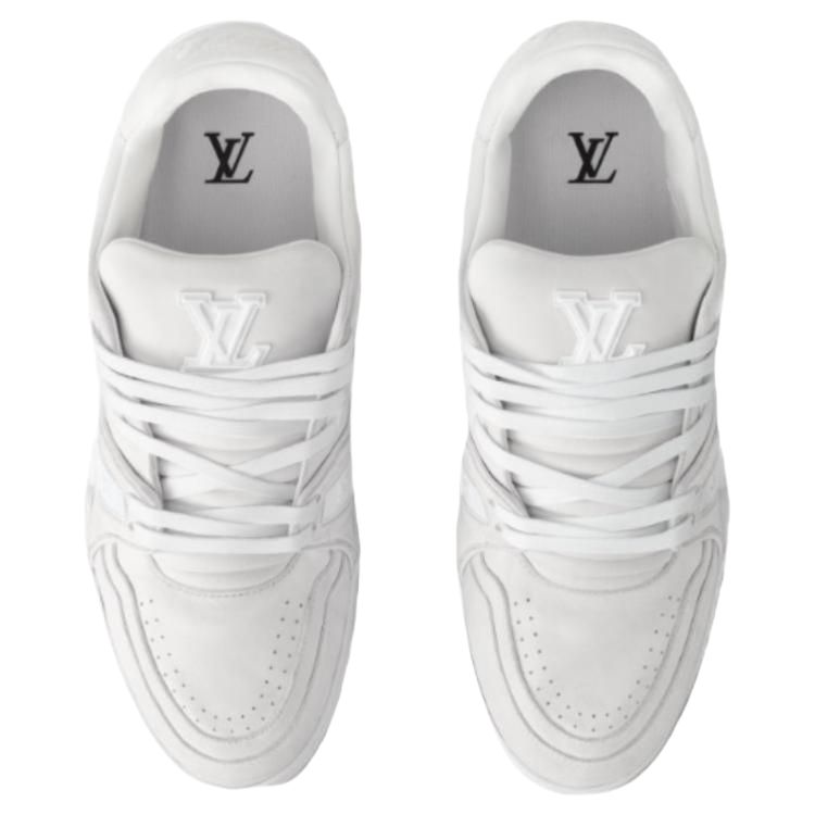Кроссовки Louis Vuitton Unisex White Vintage Old Low-Top Skateboard — фото 4