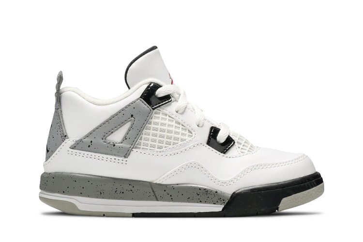 

Кроссовки Air Jordan 4 Retro OG TD 'White Cement' 2016, белый