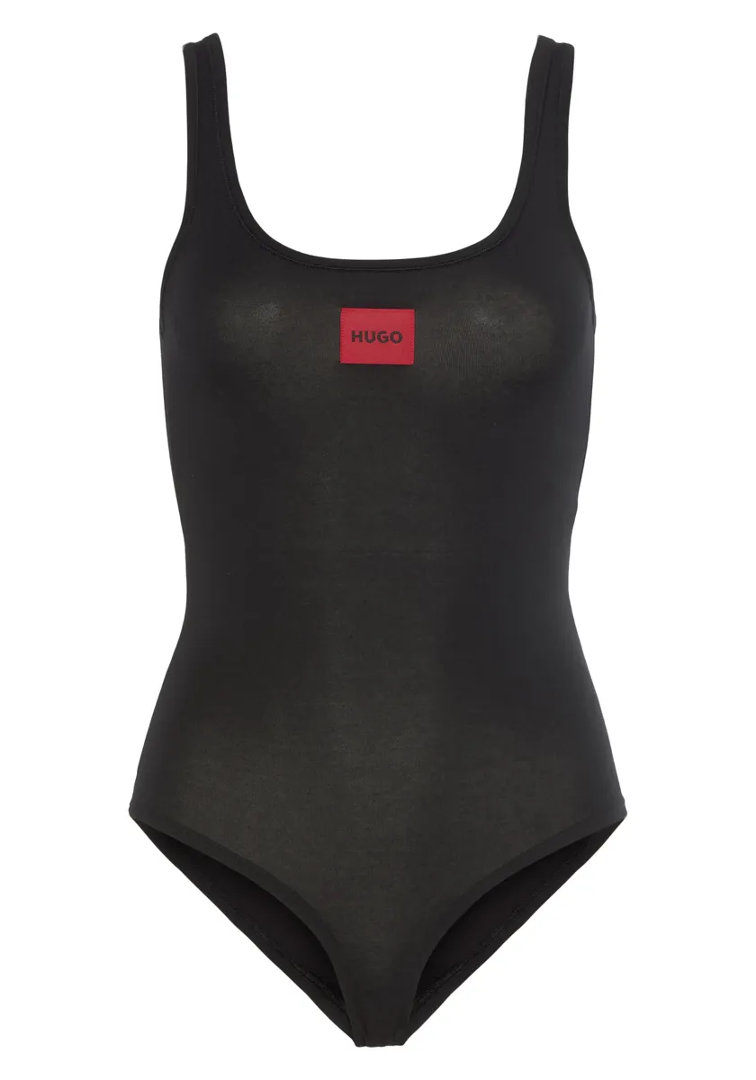

Боди HUGO Underwear "BODYSUIT RED LABEL", с красной нашивкой-логотипом, черный