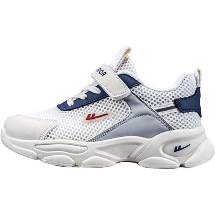 

Противоскользящие амортизирующие низкие детские кроссовки для повседневной жизни WARRIOR, бежевый/серый/синий