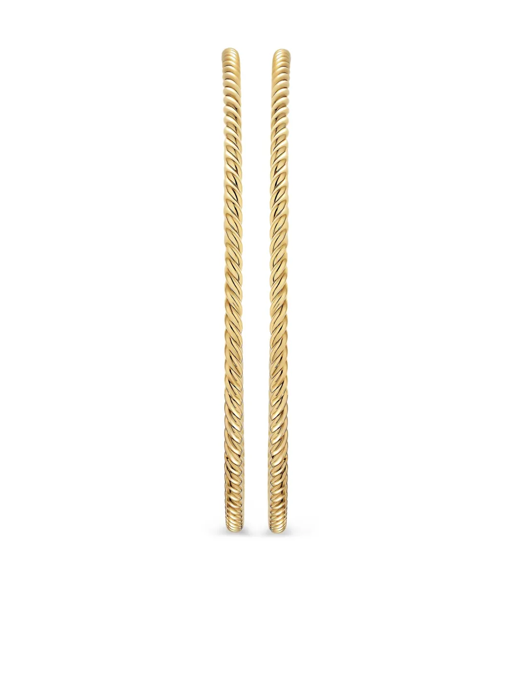 

Золотые серьги-кольца Cablespira David Yurman, золотой