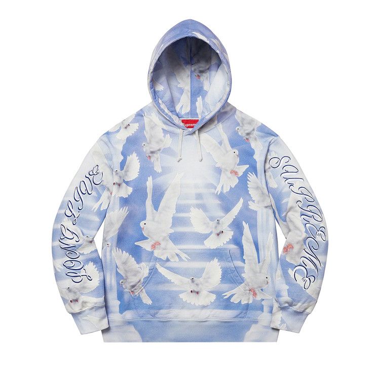 

Толстовка Supreme Doves Hooded Sweatshirt, Blue