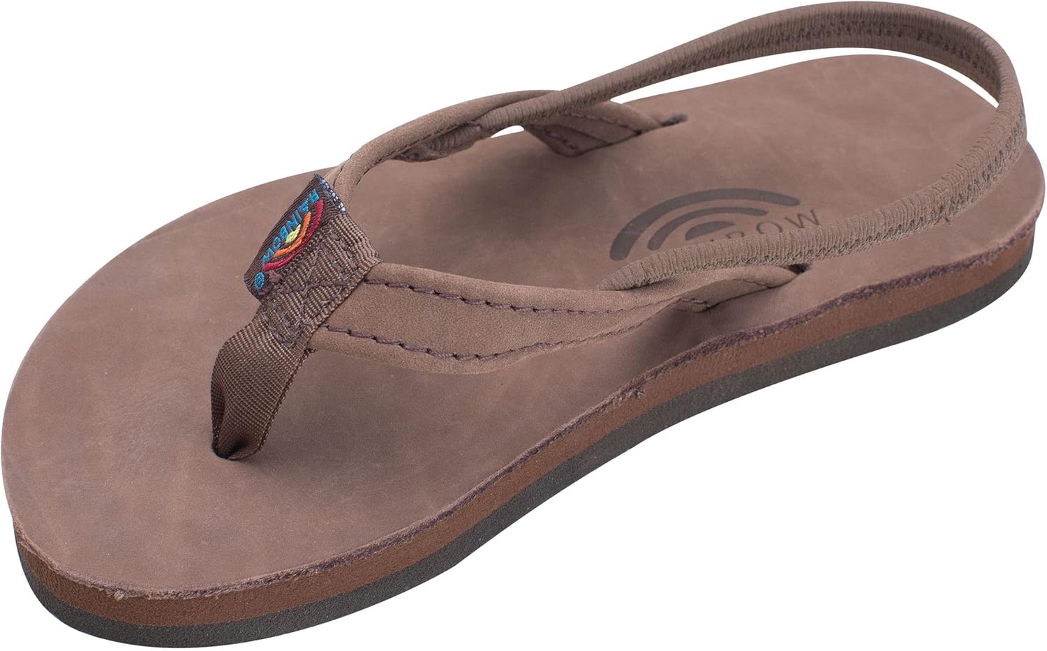 

Детские сандалии Rainbow, модель Premier, узкий кожаный ремешок, Сьерра Браун, для детей Rainbow Sandals, эспрессо