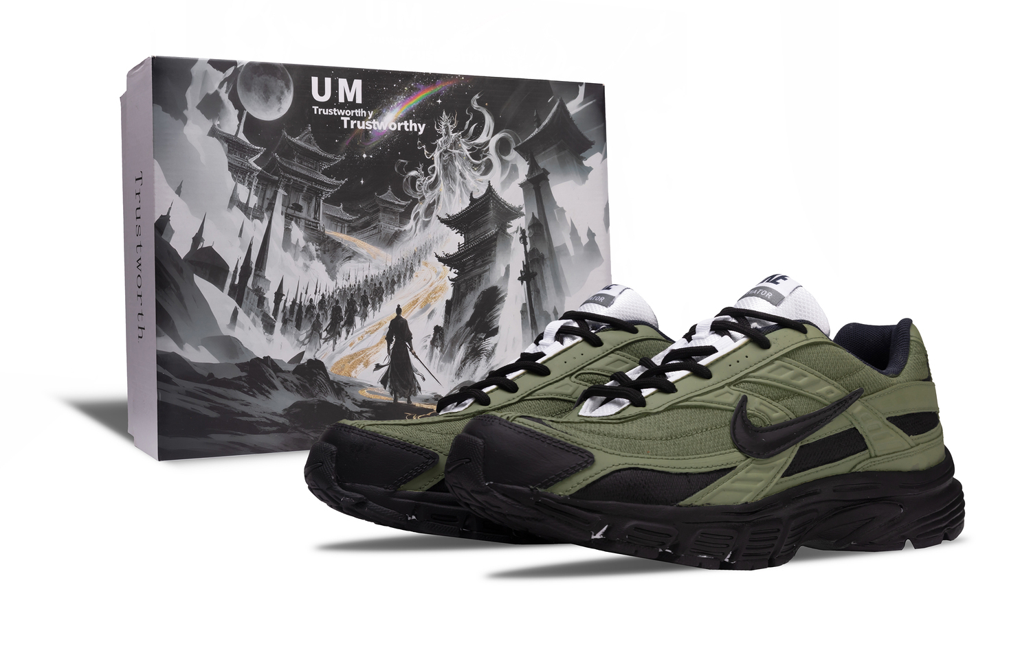 

Nike Инициатор Амортизирующие Низкие Кроссовки Повседневные Беговые Унисекс Jasper, цвет Jasper