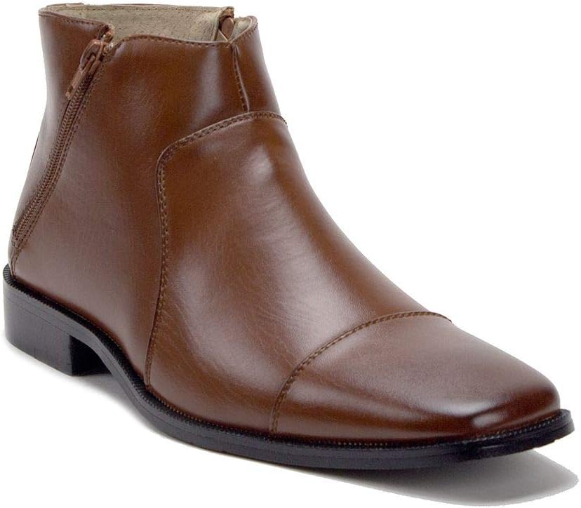 

Мужские ботинки Jazamé 49904 с двойной молнией, кожаной подкладкой и носком-каптой