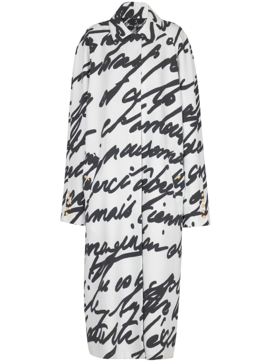 

Двустороннее пальто Love Letter Balmain, черный