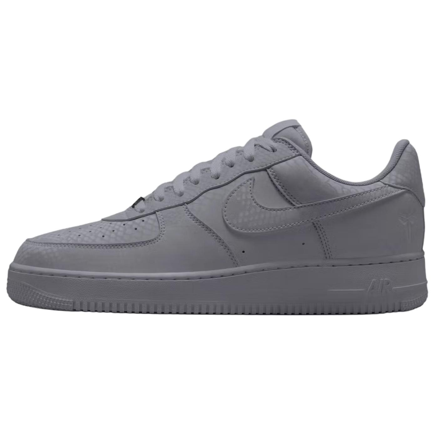 

Nike Кроссовки Kobe Bryant Air Force 1 Abrasion Resistant Low top Unisex Gray