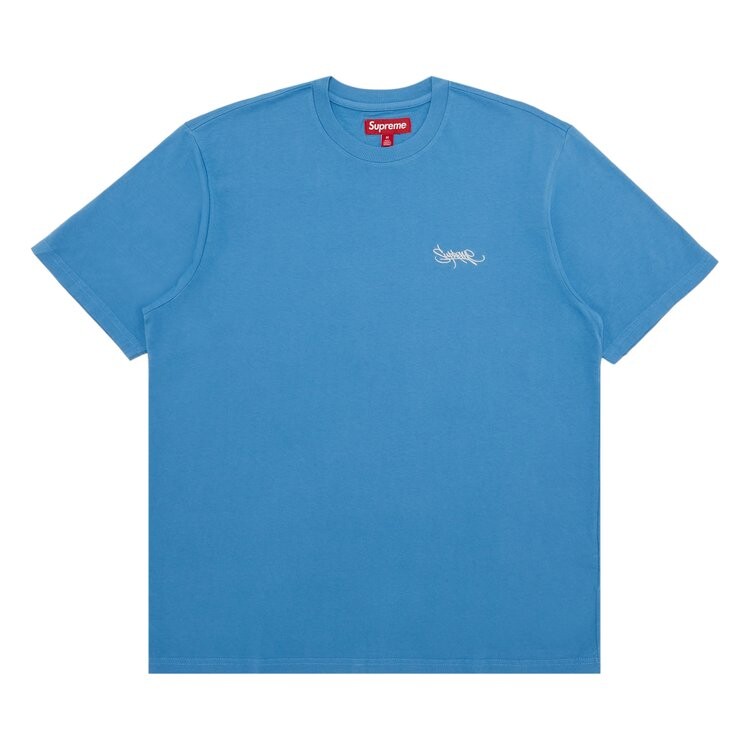 

Топ Supreme Washed Tag Short-Sleeve Top, синий