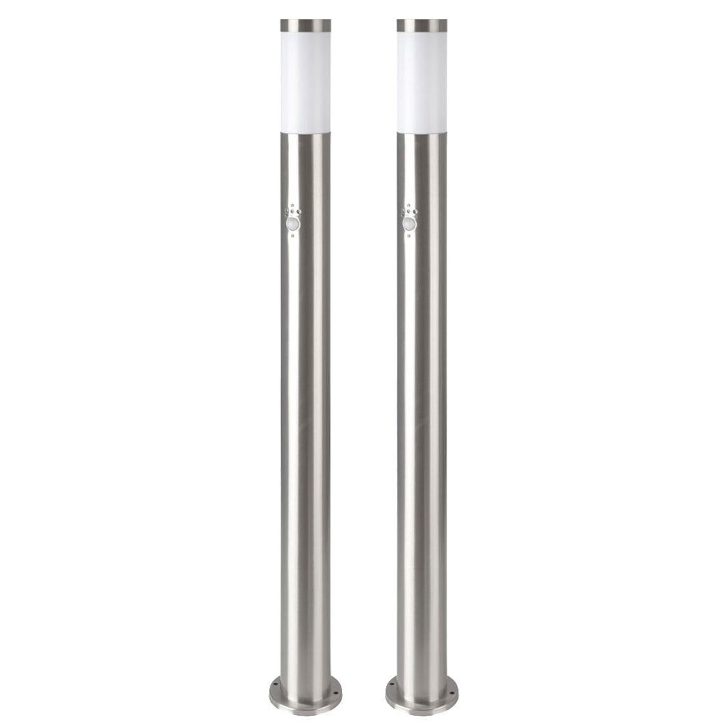 

Комплект из 2 светодиодных торшеров серебристый, детектор движения, H 110 см etc-shop, серебро