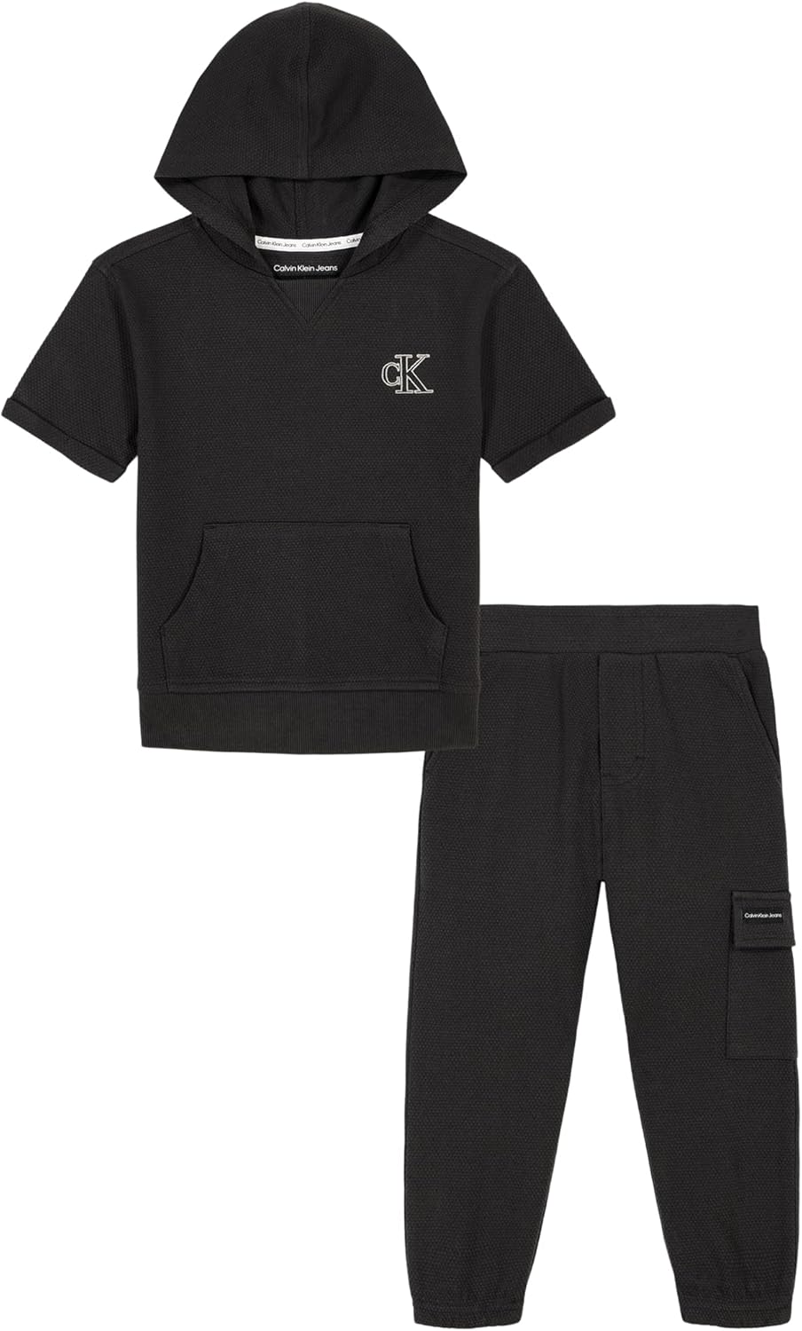 

Комплект из двух трикотажных спортивных штанов Calvin Klein для мальчиков, Charcoal