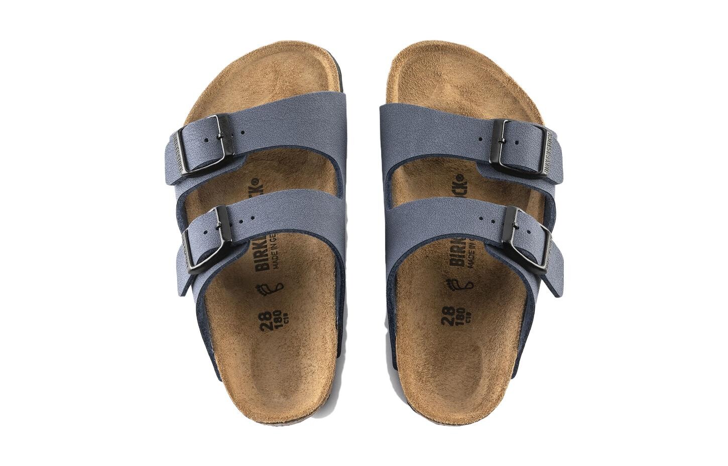 Детские тапочки для детей Birkenstock, темно-синий — фото 4