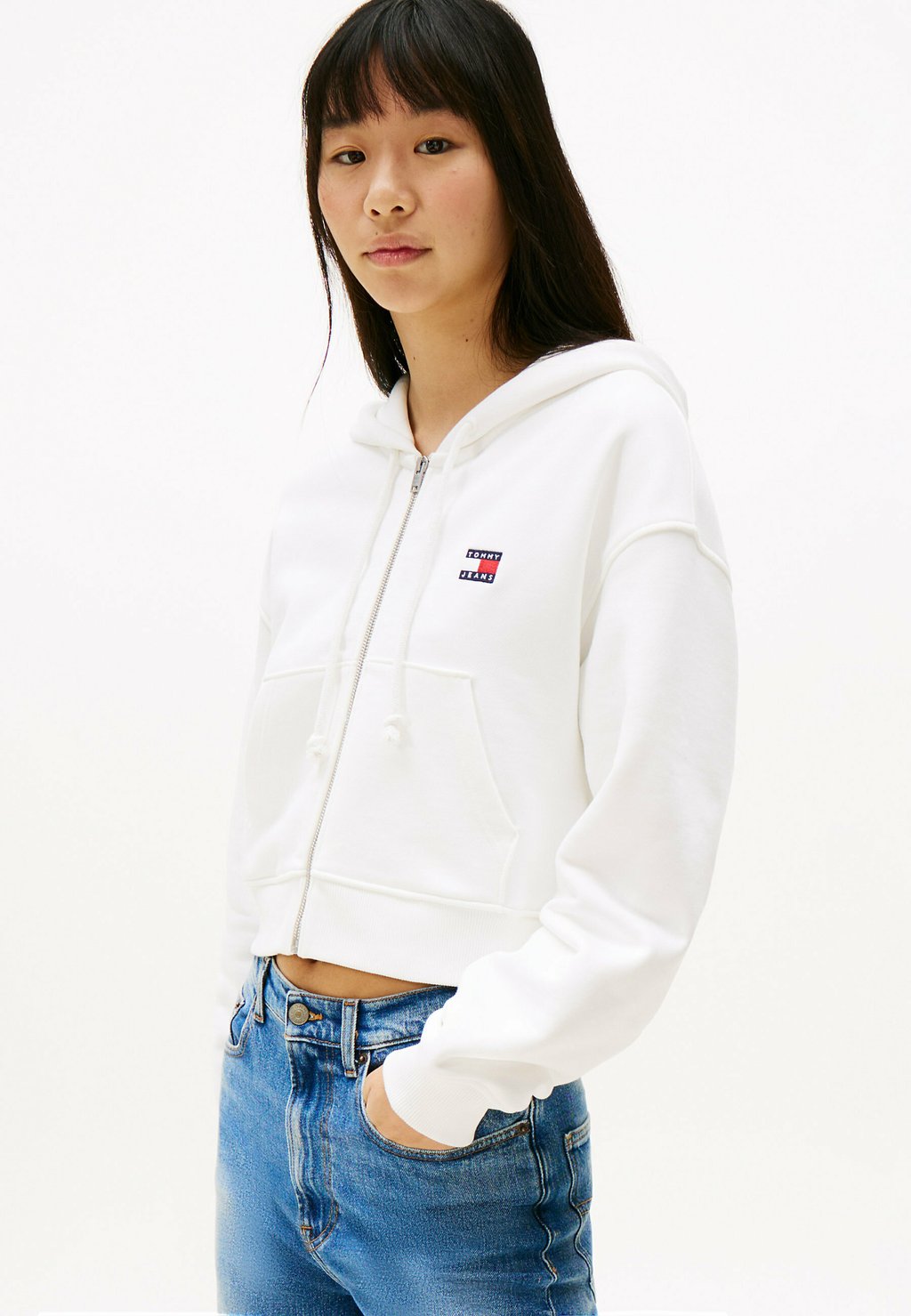 

Толстовка на молнии Tommy Jeans, белый