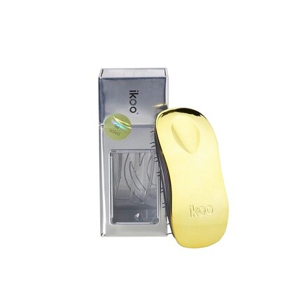 

Ikoo Brush Home Расческа для волос золотисто-металлическая с черными щетинками - инновационная расческа для распутывания волос и массажер для кожи головы 03 Soleil