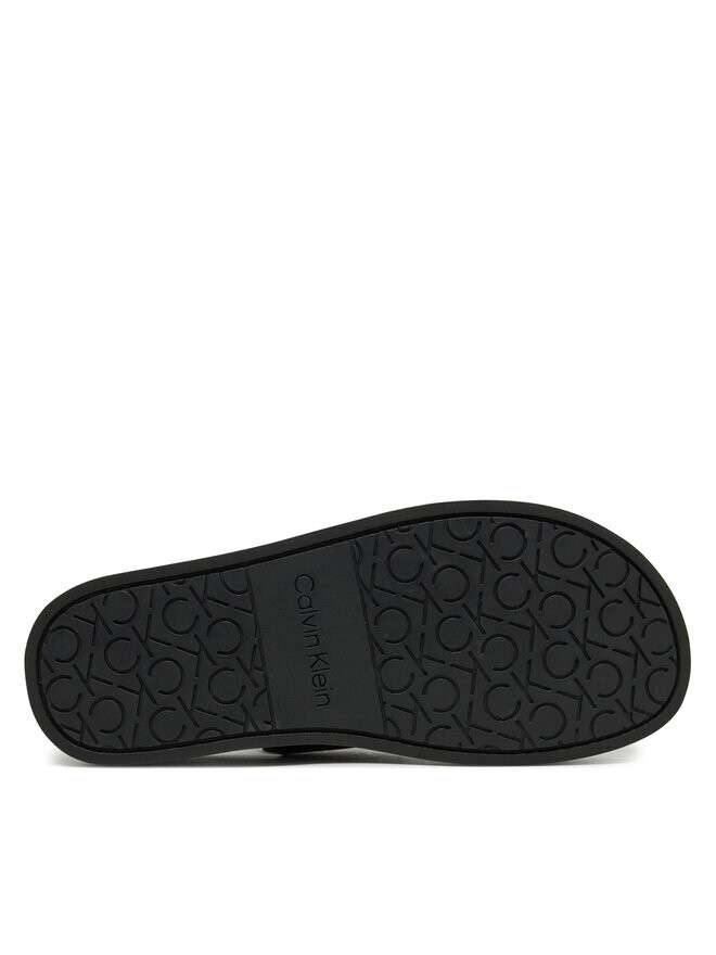 Сандалии Calvin Klein Flat Adj Sandal Eyelet HW0HW02488, черный — фото 4
