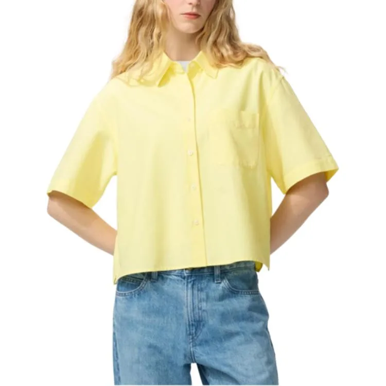 Рубашка JW Anderson SS26 женская UNIQLO, Apricot Yellow — фото 3