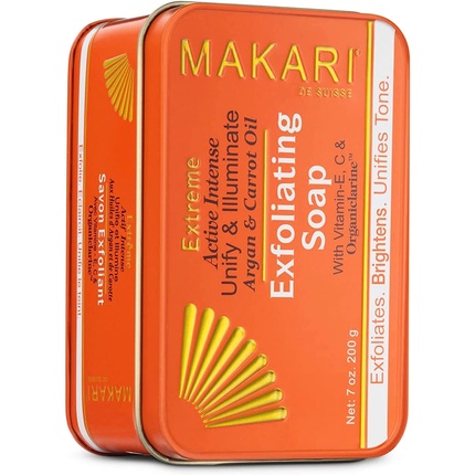 

Мыло Extreme Carrot & Argan Oil 7 унций Organiclarine Whitening Treatment - Антивозрастное отшелушивающее мыло для темных пятен, шрамов от угревой сыпи, солнечных пятен и гиперпигментации Makari