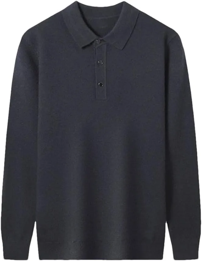 

Мужской пуловер из тонкой шерсти с лацканом