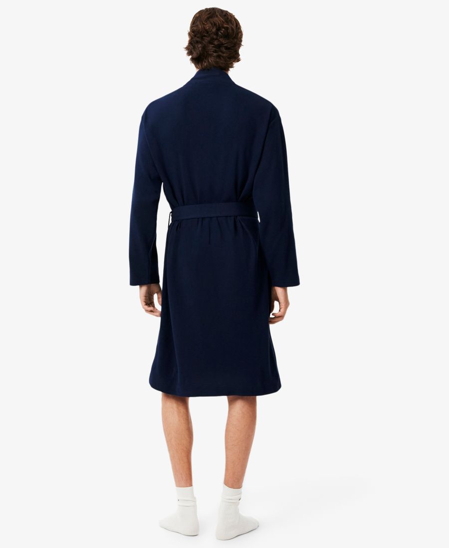 Мужской термохалат из вафельной вязки Lacoste, Navy Blue — фото 3