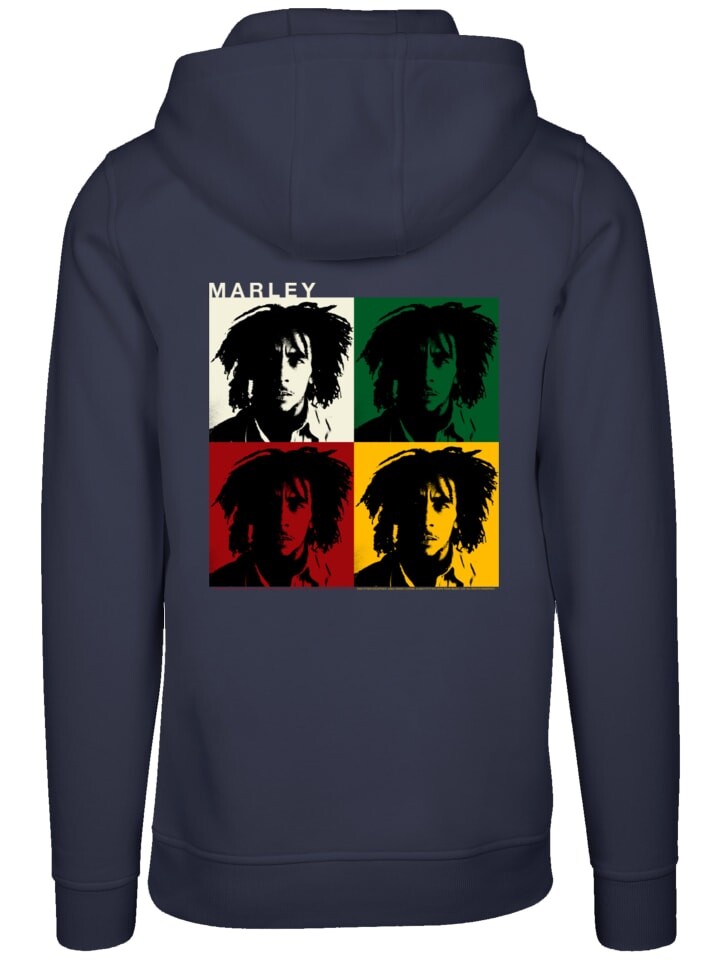 

Пуловер F4NT4STIC Hoodie Bob Marley Colour Blocks Two Sleeves Reggae Music, цвет marineblau