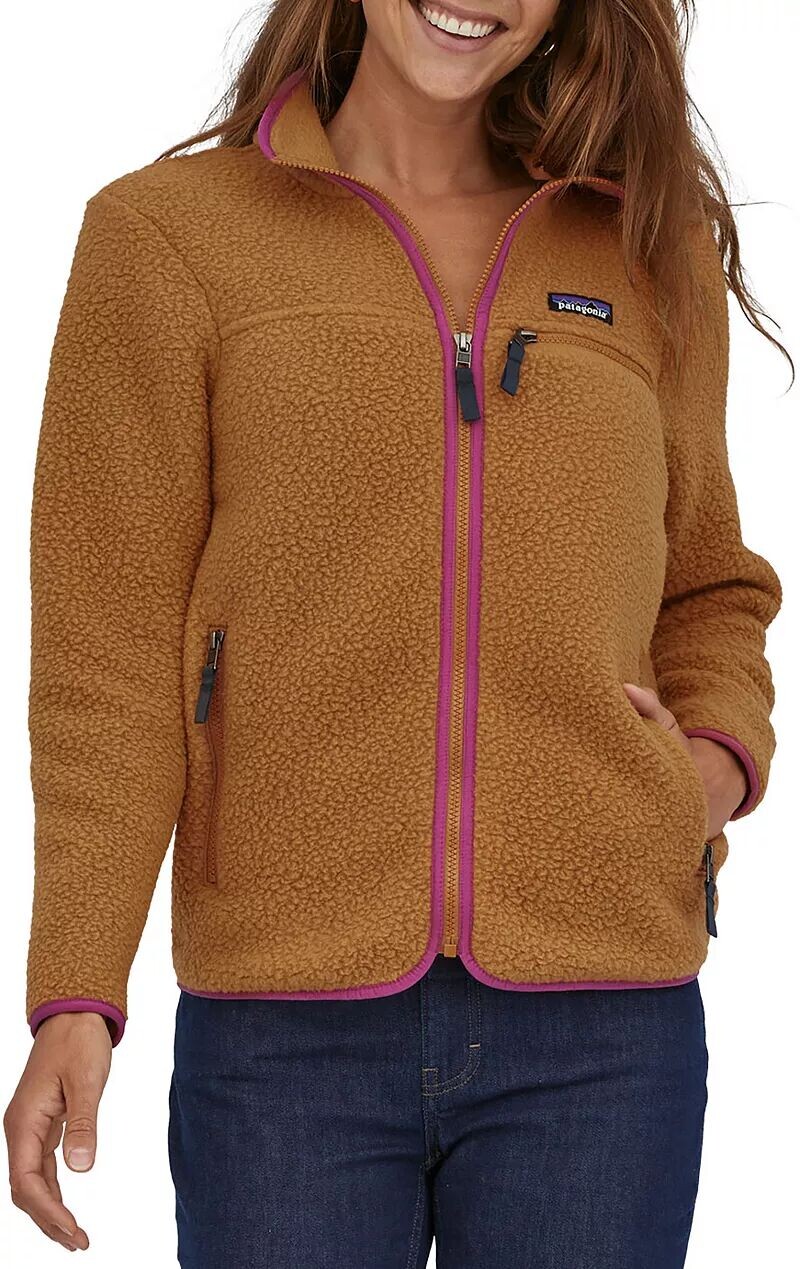 

Женская флисовая куртка Patagonia в стиле ретро с ворсом