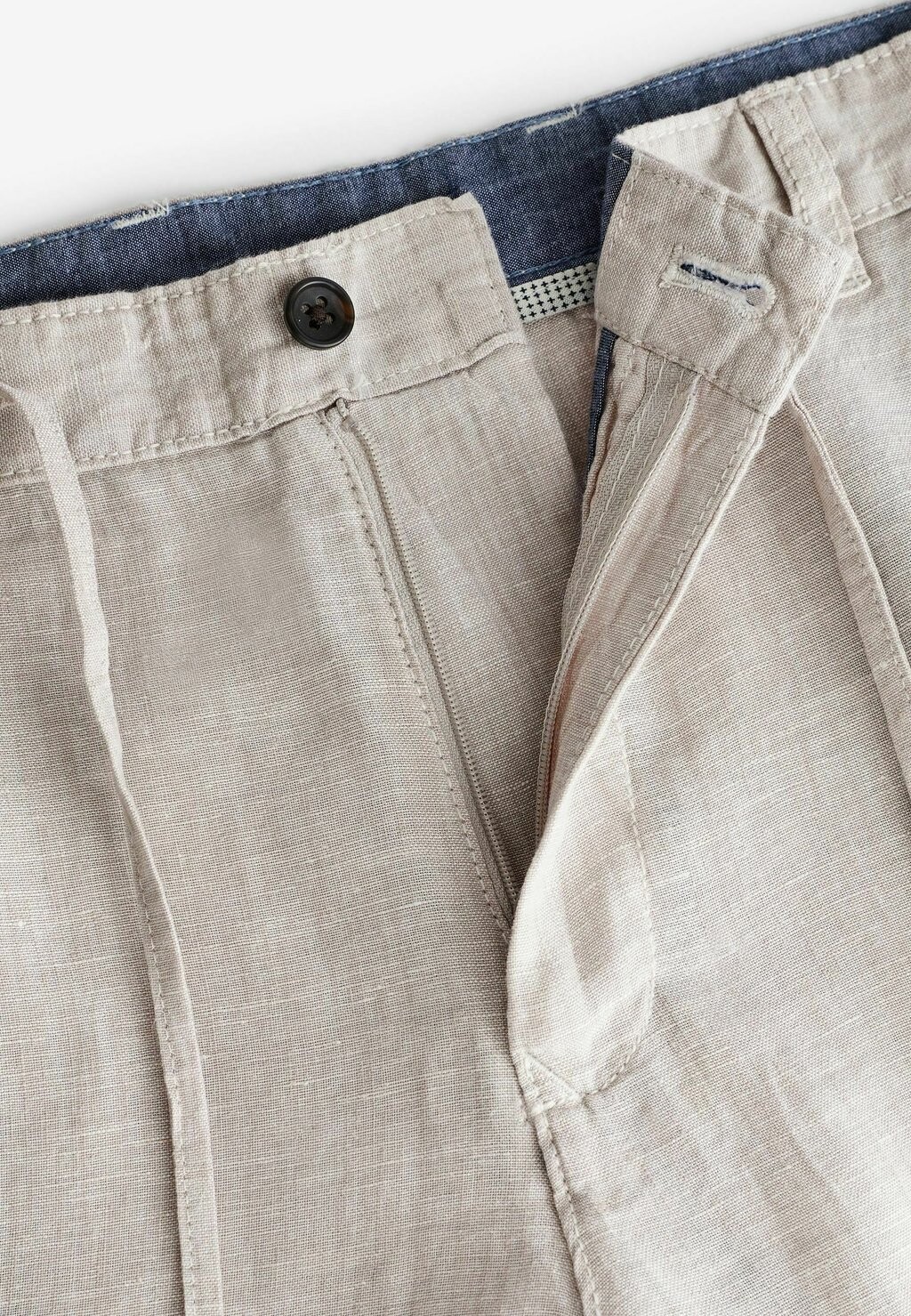 

Брюки REGULAR FIT LINEN DRAWSTRING Next, серый