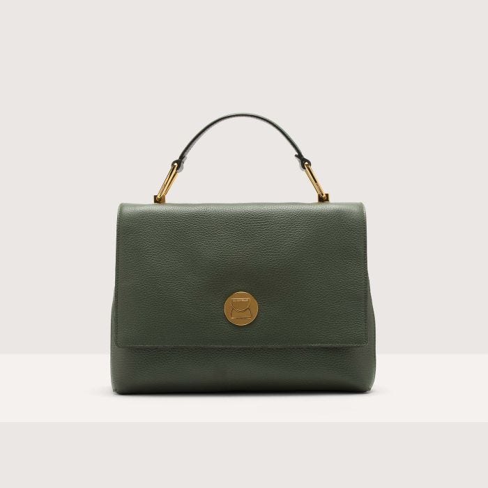 

Сумка top-handle Coccinelle Liya Medium, цвет Alga/Noir