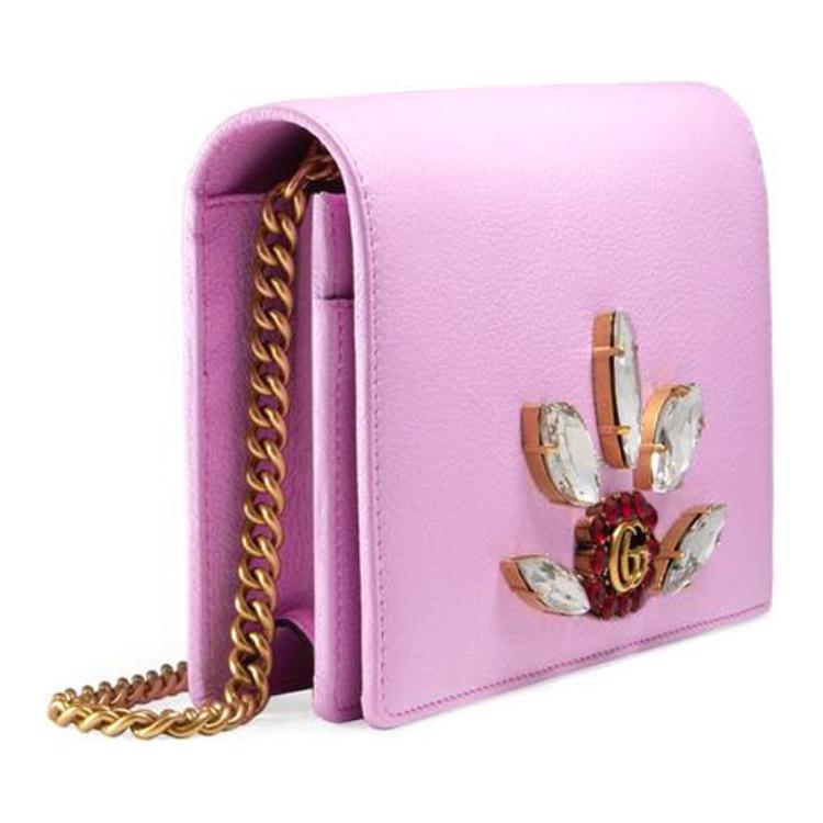 Женский кожаный кошелек-кроссбоди GUCCI — фото 2
