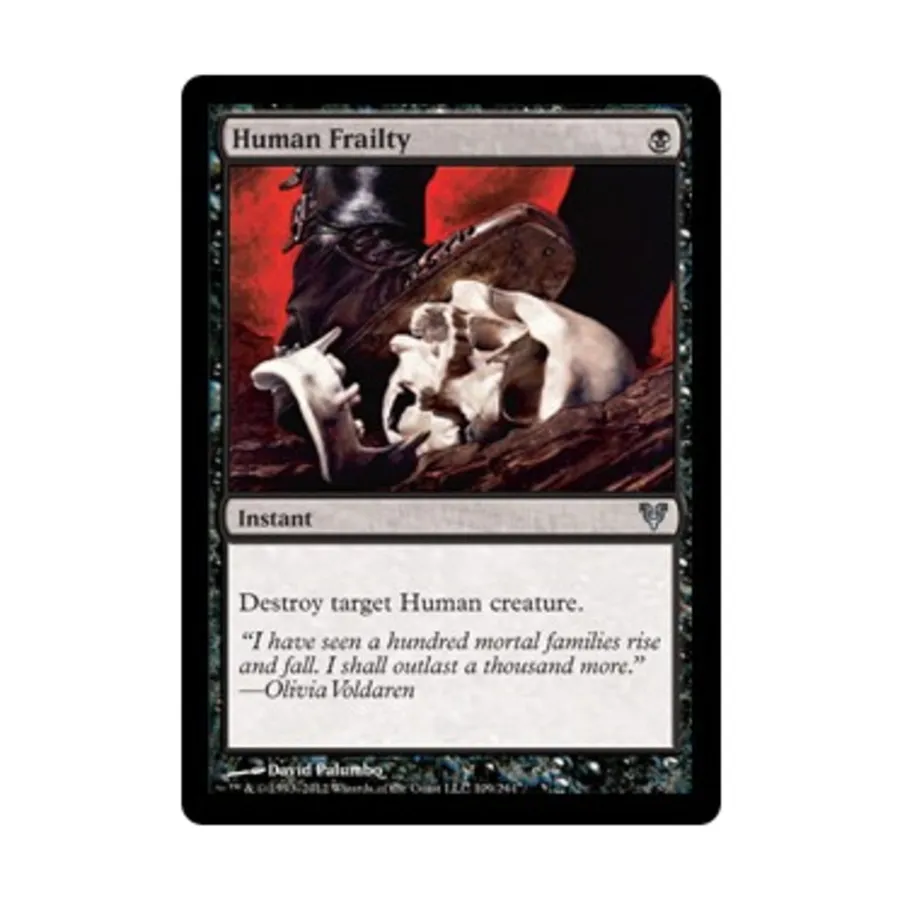 

CCG Человеческая слабость (U) (фольга), MTG - Avacyn Restored