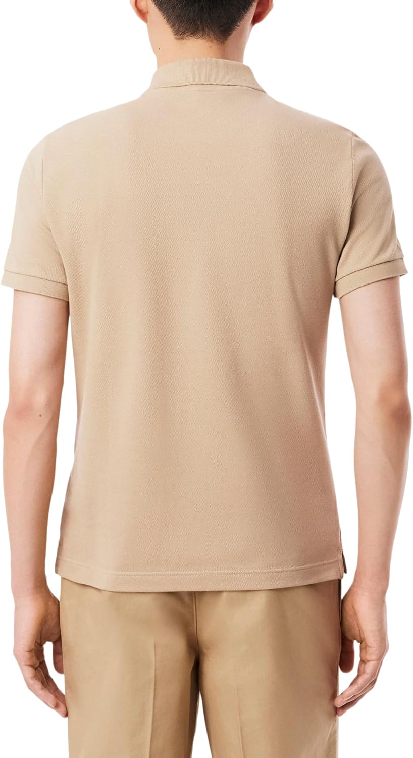 Lacoste мужская приталенная короткая рукав поло L12.12, Beige — фото 3