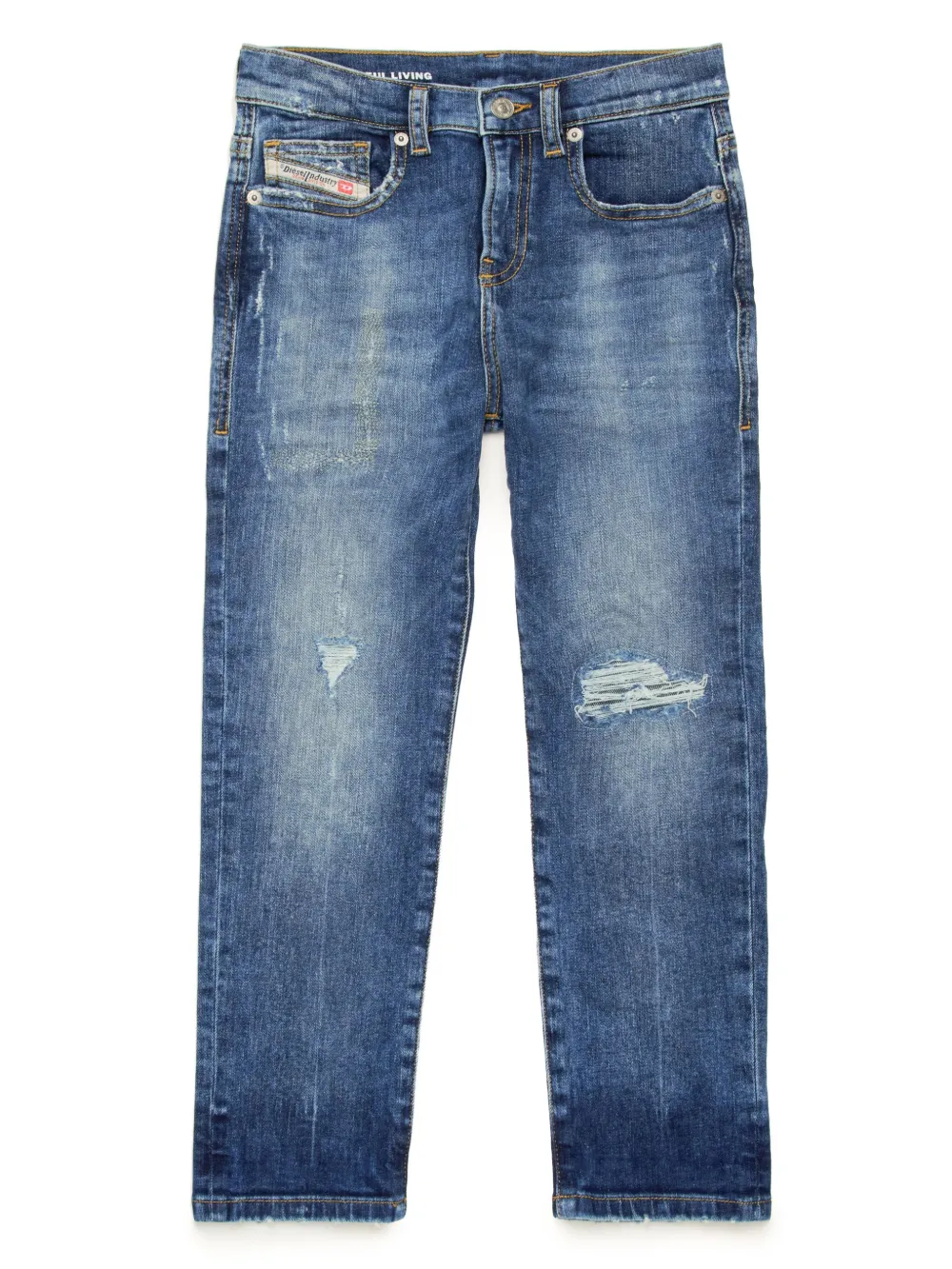 

Узкие джинсы средней посадки Diesel Kids, синий