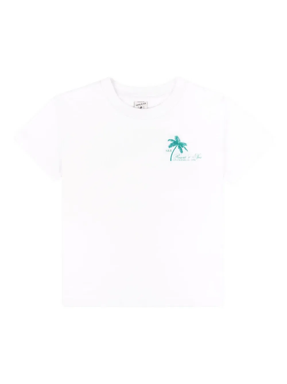Футболка с принтом пальм Sporty & Rich Kids, белый