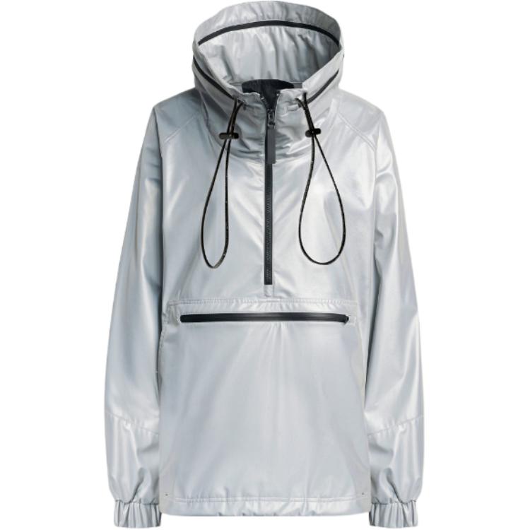 Stella McCartney EARTH PROTECTOR PULL-ON JACKET Толстовка Женская Серебристый Adidas — фото 2