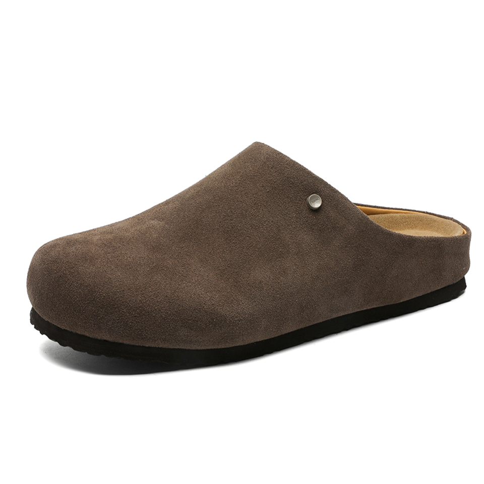 

Lanza Скользоустойчивые закрытые тапочки унисекс коричневые, цвет Brown