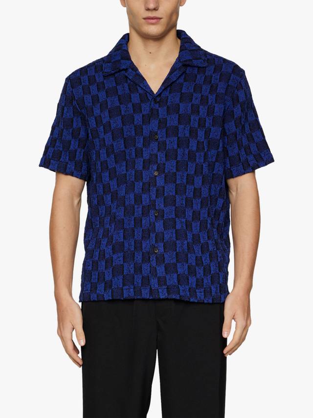 

Торпа хлопковая рубашка регулярного кроя в клетку J.Lindeberg, Mid Blue