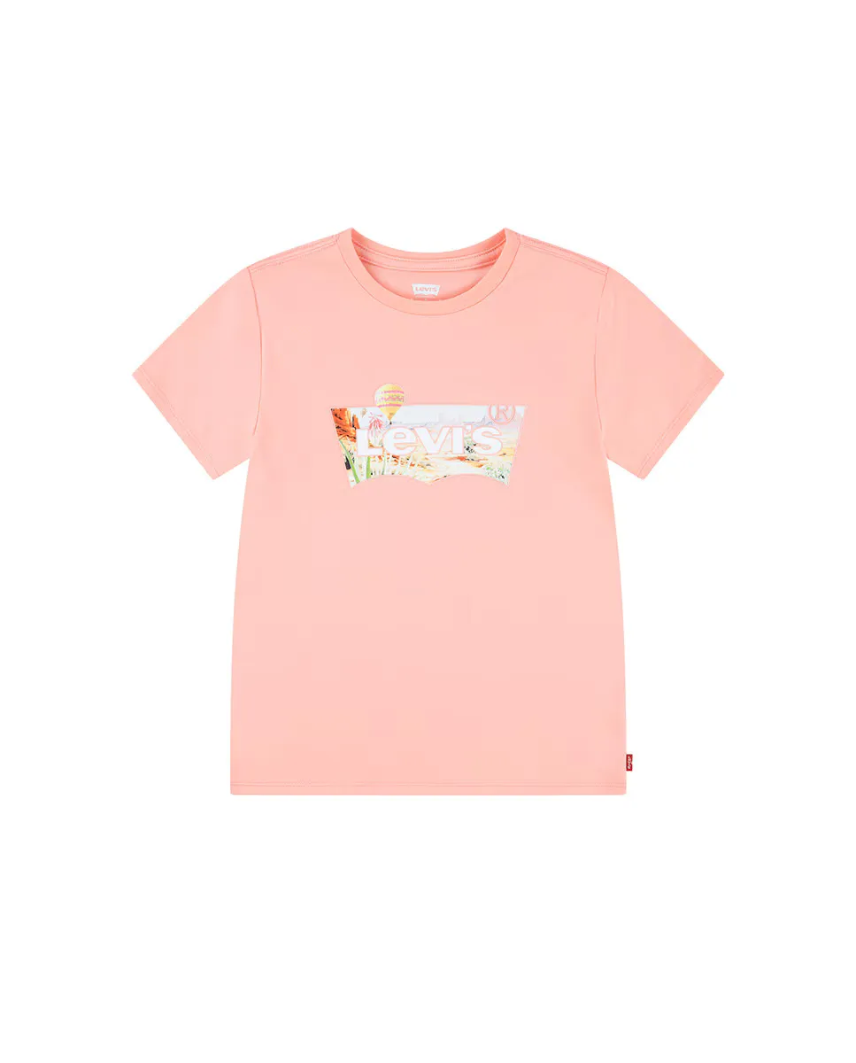 

Levi's Hot Air Balloon Batwing футболка для девочек, оранжевый