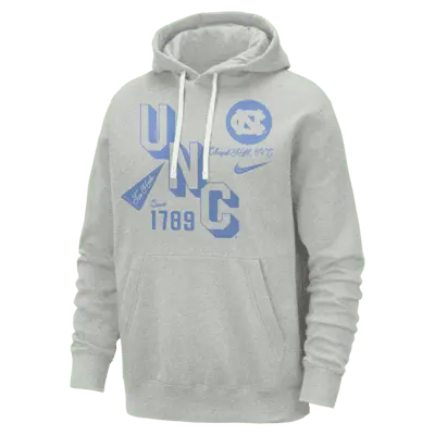 

Худи Nike UNC Club, цвет Birch/Heather/Grey Fog/Valor Blue
