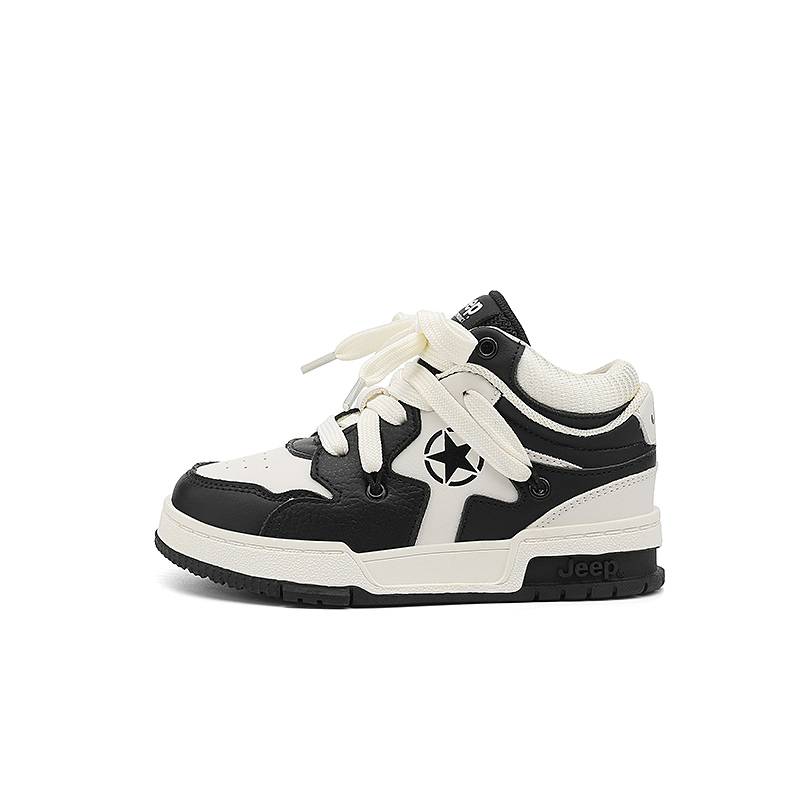 

Детские скейтбординговые кроссовки Mid Top Ivory White/Obsidian Black Kids' Jeep