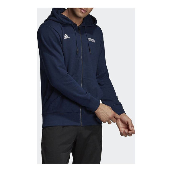 

Куртка pred poster hdy soccer/football hooded jacket navy blue Adidas, синий