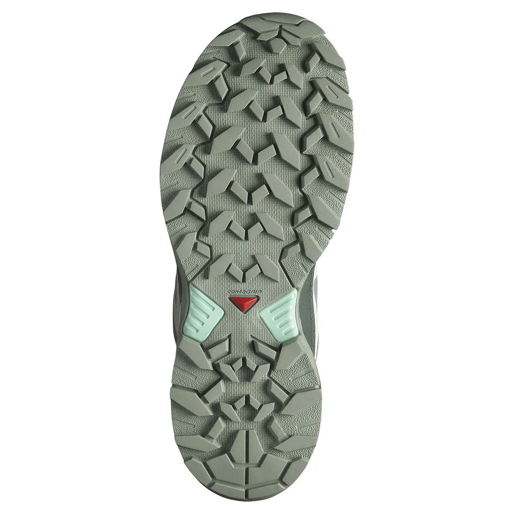 Походные ботинки женские Salomon X Ultra 360 комбинированные водонепроницаемые, серый — фото 2