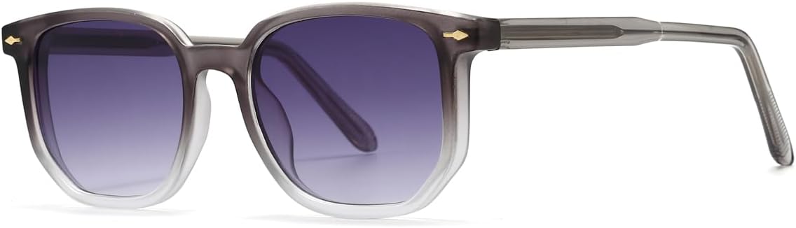 

Женские солнцезащитные очки с квадратной поликарбонатной оправой и многоугольными линзами, защищающие от солнечных лучей, мужские очки для вождения, очки с защитой от УФ-излучения UV400 LIGOES, Gray