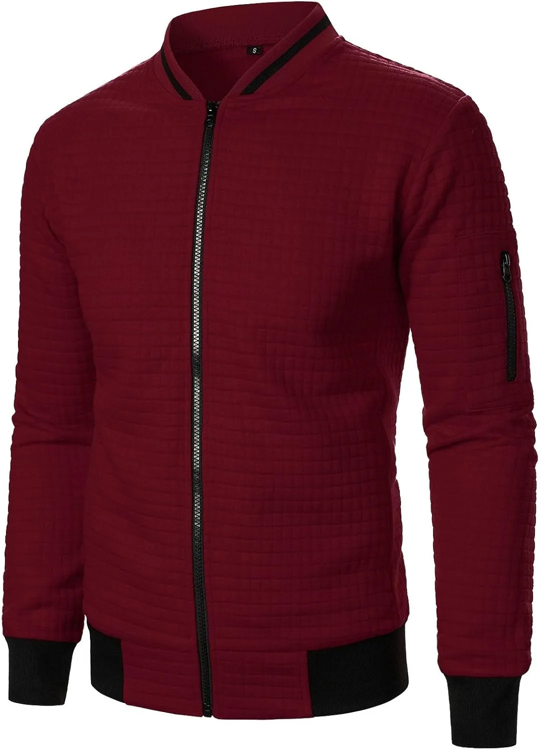 

Мужская куртка легкая на молнии без капюшка