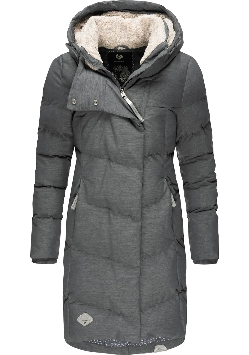 

Зимнее пальто Ragwear "Pavla II Intl.", стеганая зимняя парка с большим капюшоном, серый