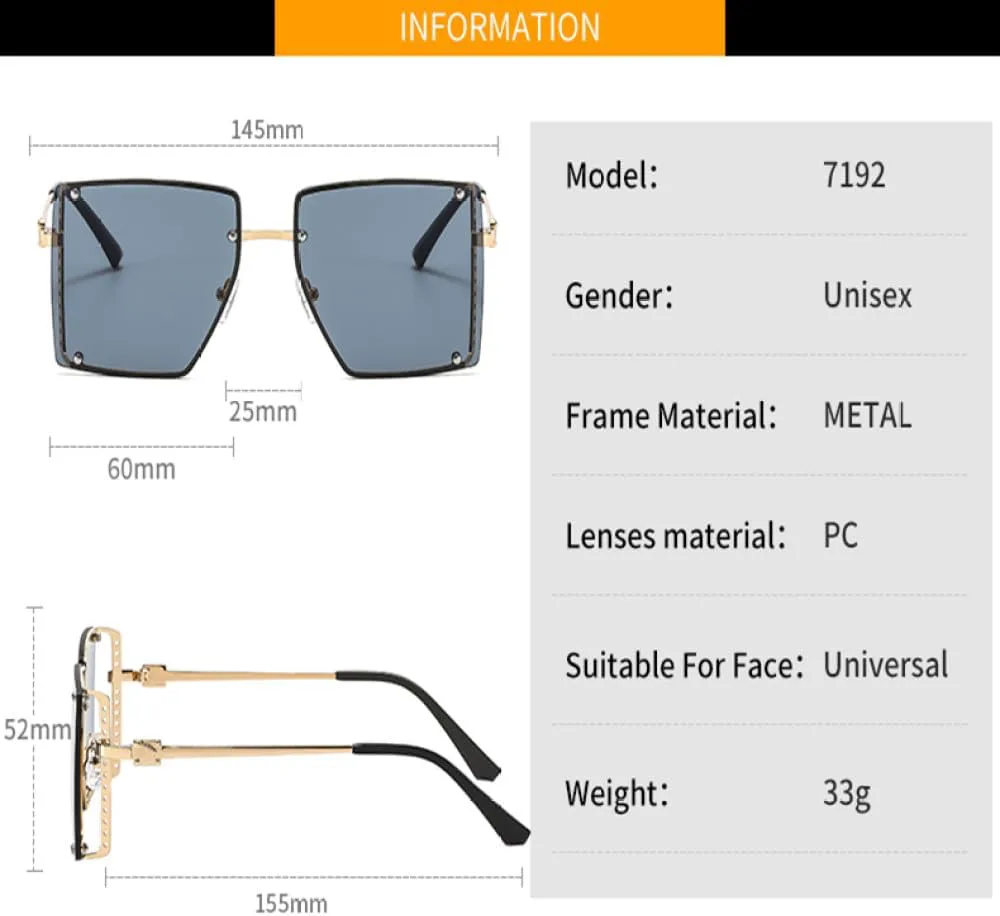 

Солнцезащитные очки Fashion Shield 2027 для женщин и мужчин, с градиентными линзами, оправой из сплава, безрамочные, с защитой от УФ-излучения UV400 MTZJH, C2