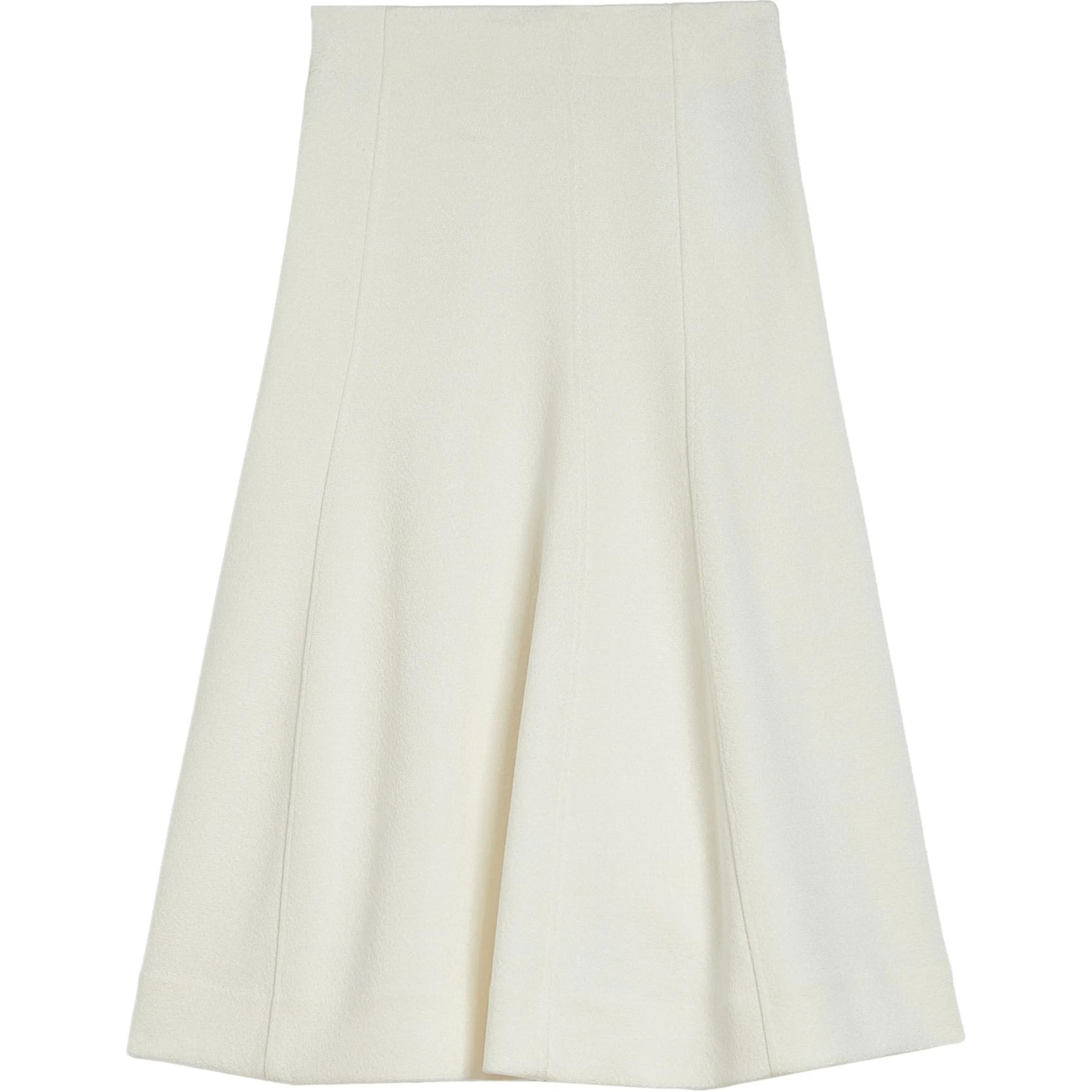 

Юбка миди с завышенной талией и расклешенным подолом JIL SANDER, milk белый