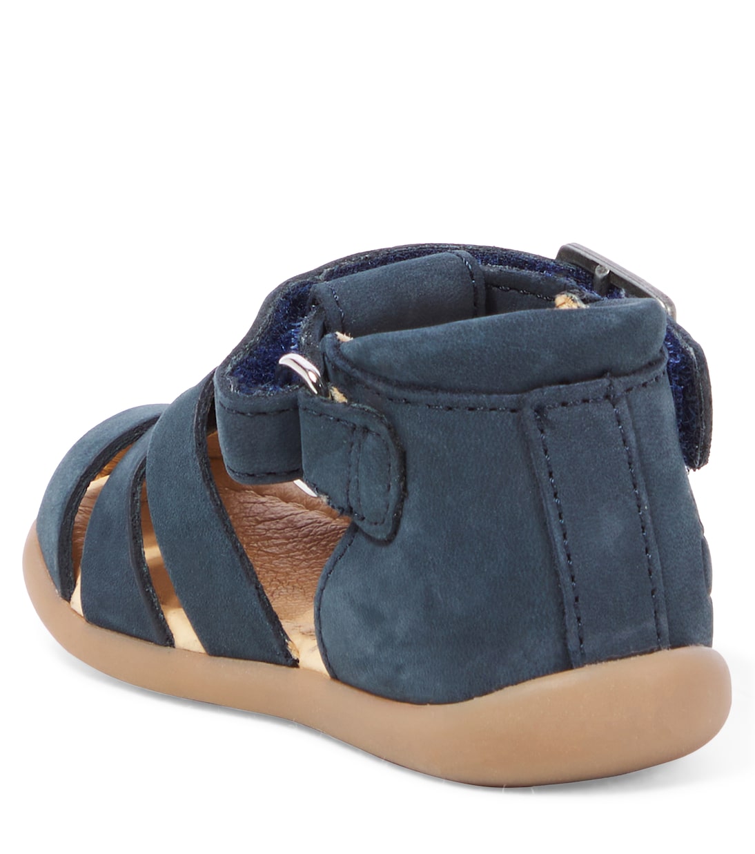 Сандалии рыбацкие из кожи Stand-Up Papy Pom d'Api, Nubuck Marine — фото 2