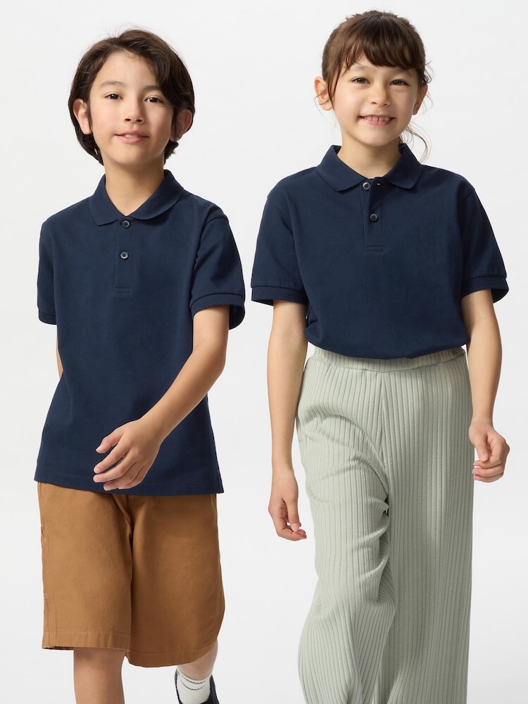 

Рубашка поло dry piqué Uniqlo, цвет 69 синий