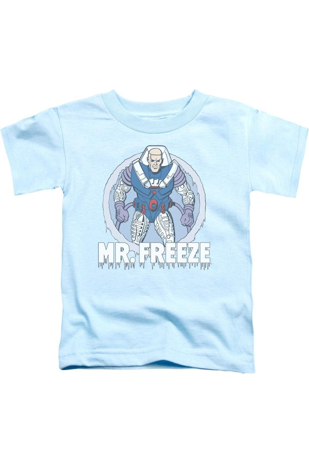 

Футболка с коротким рукавом DC Comics Mr Freeze для детей Gildan, светло-голубой